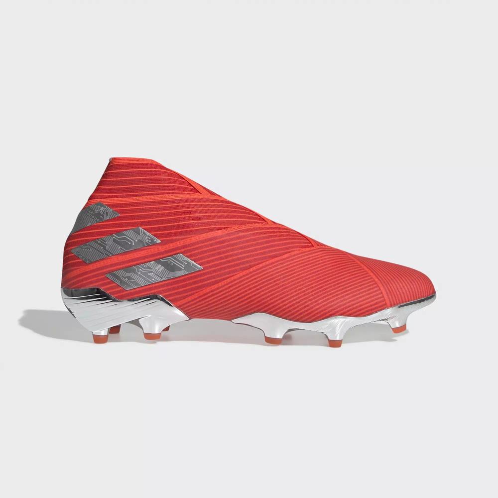 Adidas Nemeziz 19+ Firm Ground Tacos de Futbol Rojos Para Mujer (MX-35990)